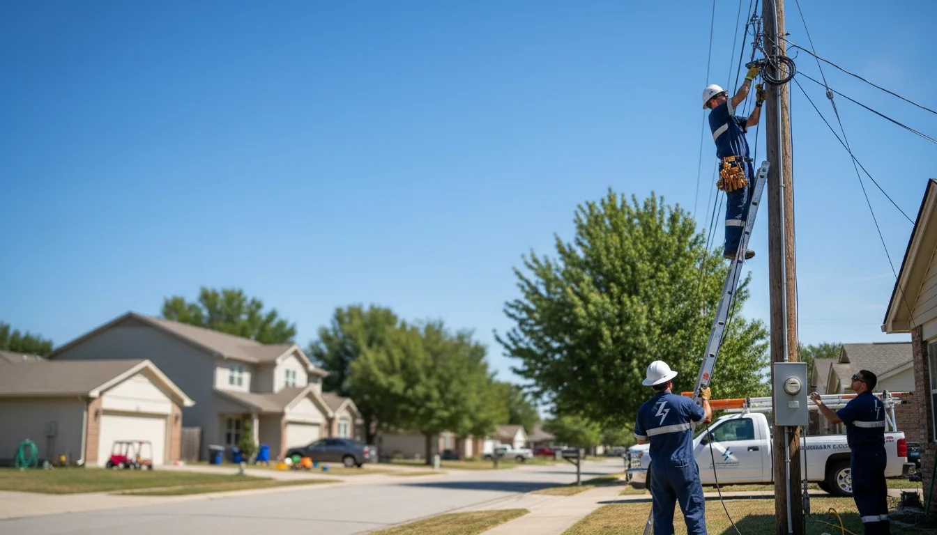 Residential electrician providing installation services in Stanton, MO
